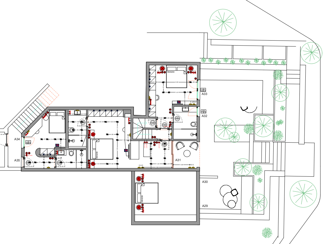 Lower ground floor plan and notes