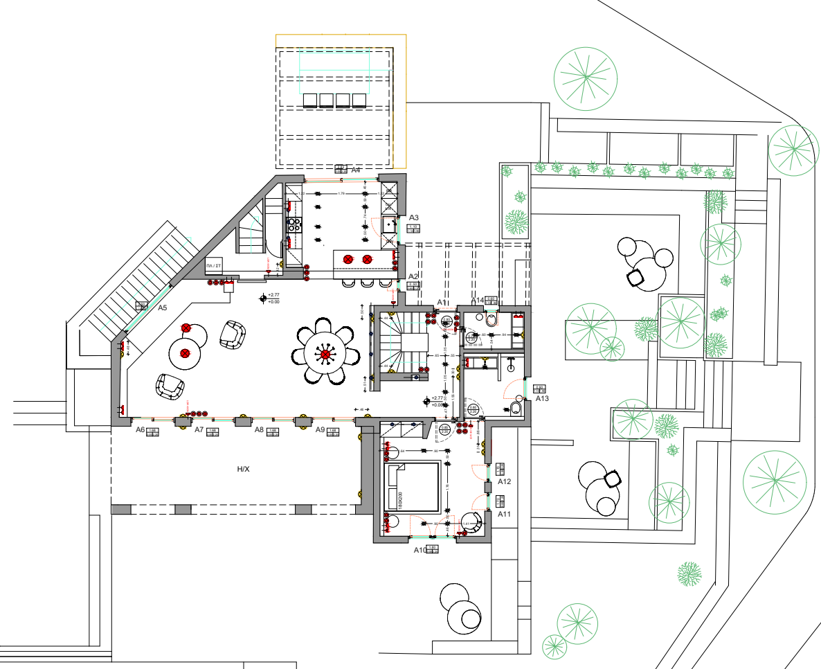 Ground floor plan and notes